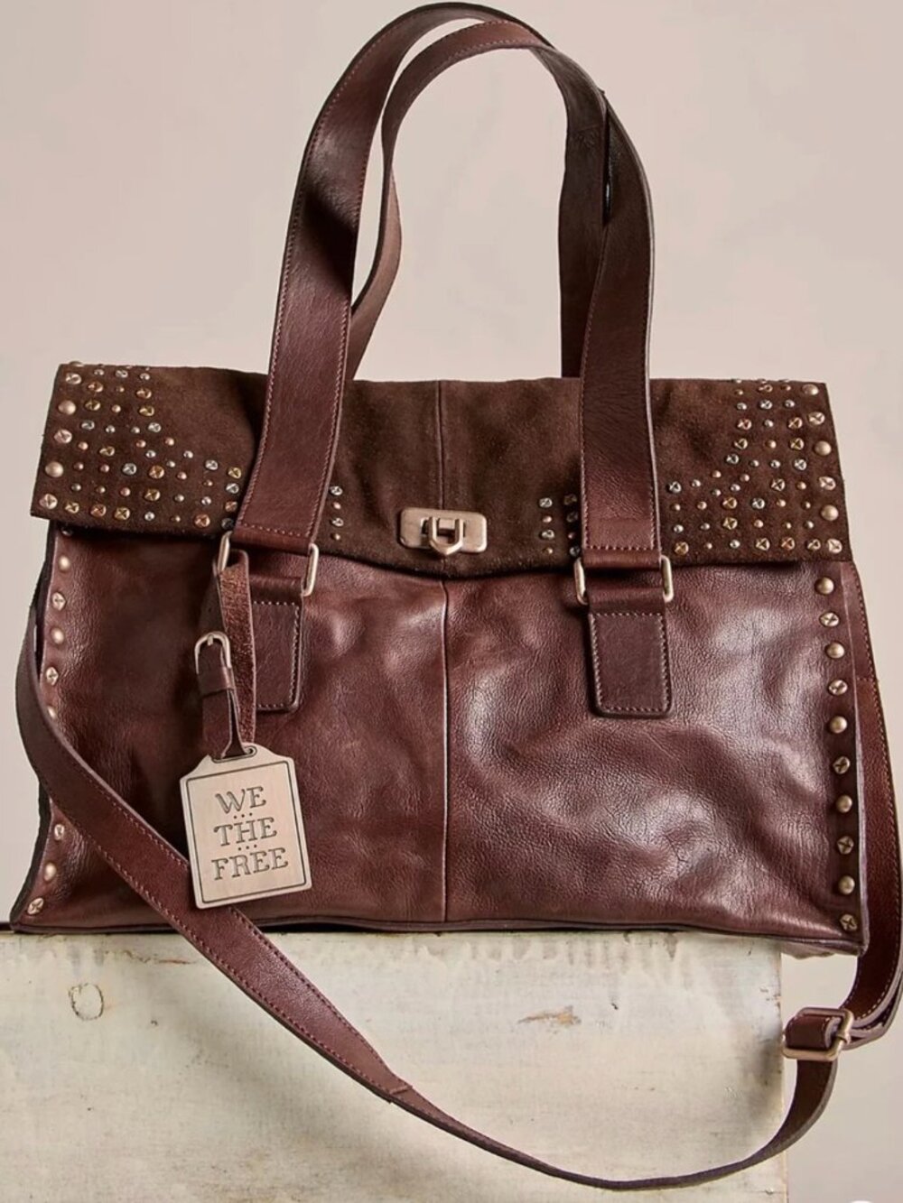 We The Free Shay Stud Tote Bag Purse NWT - Free People O/S